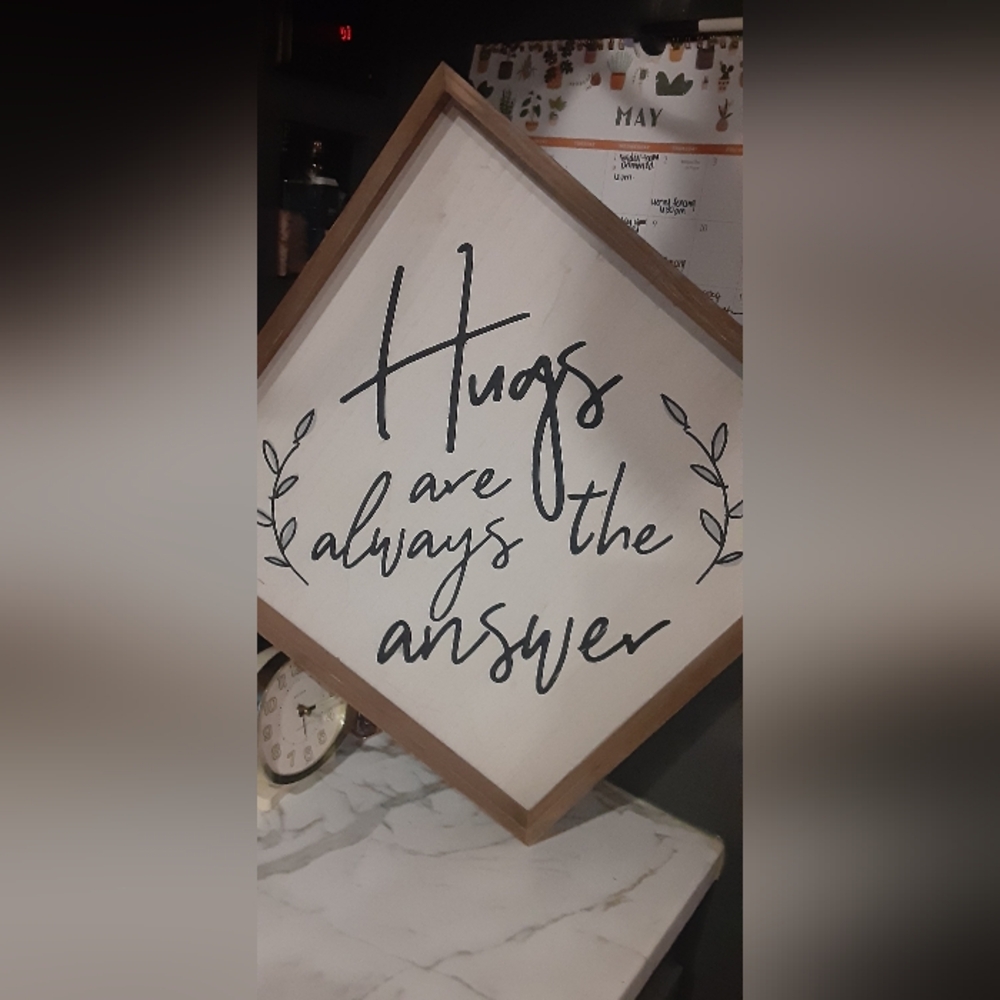 Adorable Wood Canvas Quote Wall Sign